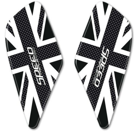 2 PROTEZIONI GINOCCHIA 3D compatibili per MOTO triumph SPEED TRIPLE 2016 - 2019