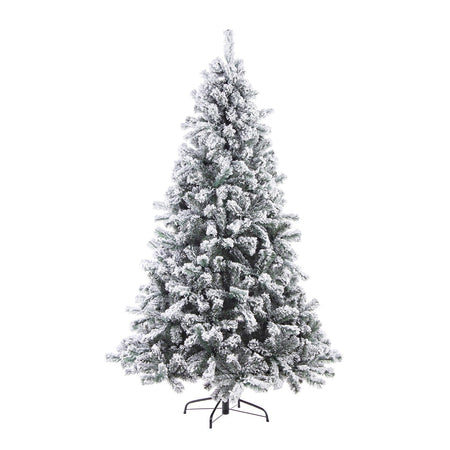 Albero di natale innevato "Gran Paradiso" in PVC di Altissima qualità + Flock