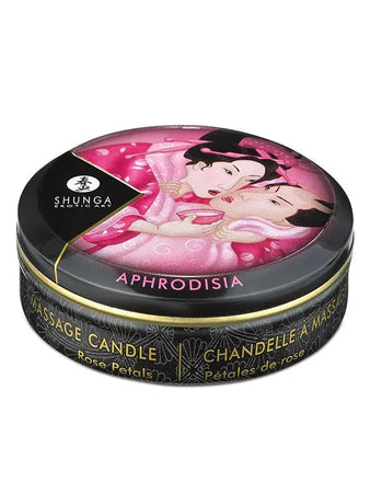 Shunga - Candelina Afrodisiaca per Massaggio Petali di Rosa