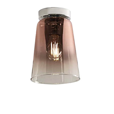 Plafoniera Top Light SHADED 1164CR PL1 E27 LED vetro colorato lampada soffitto moderna