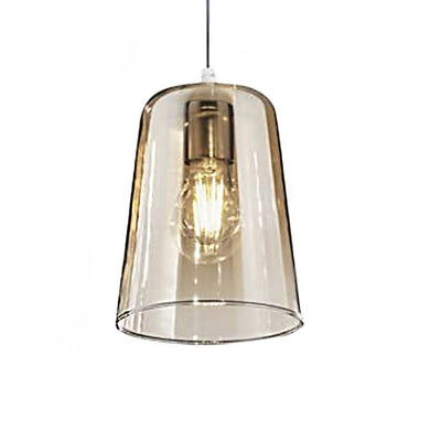 Sospensione doppia Top Light SHADED 1164CR S2 E27 LED vetro colorato lampada soffitto moderna