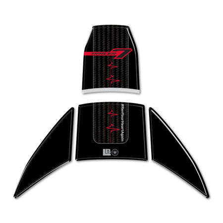 Adesivo 3D Paraserbatoio Protezione moto compatibile con Yamaha Tracer 7 2025