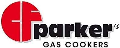 Fornello gas gpl/metano 2 fuochi con Valvola di Sicurezza Pianale acciaio inox bruciatore grill 1,5 Kw parker 552RSGB Grigio Blu