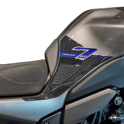 Protezioni Laterali Serbatoio Adesivi compatibili con Yamaha Tracer 7 GT 2025