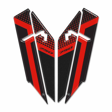 Protezioni Parasteli Parafango Adesivi 3D compatibili con Honda Transalp 2025