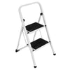 Scala Sgabello Pieghevole 2 Gradini Antiscivolo Metallo Verniciato max 150kg
