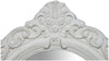 Biscottini Specchiera da appendere finitura bianco anticato. Specchio parete cornice