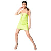 Relish vestito corto verde flou Errai Vestiti Relish
