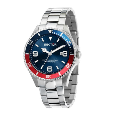 Orologio SECTOR uomo 230 datario acciaio blu / rosso