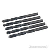 Punte trapano Jobber HSS-R in acciaio forgiato 4341 per metalli Silverline 5 pezzi