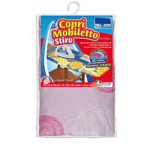 Copri Asse da Stiro per Mobiletto 110x60cm Made in Italy Elasticizzato 2 Strati