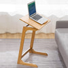 Tavolo Scrivania 60x35 cm Porta PC Ripiano Regolabile in Legno di Bambo
