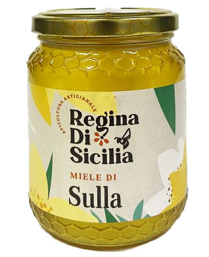 Miele in Vasetto Sulla Di Ape Nere Miele Siciliano Grezzo Miele Puro Origine Sicilia in Barattolo Di Vetro 500g