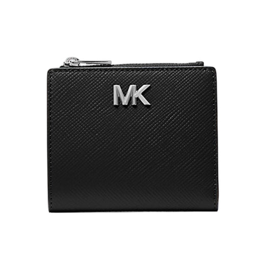 MICHAEL KORS portafogli uomo michael kors - square zip wallet - nero da uomo