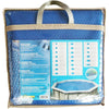 Copertura a bolle per piscina in legno - UBBINK - Rettangolare 350x650 - Blu - 400 micron