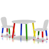 Set Tavolo con 2 Sedie Gioco per Bambini Legno con Gambe Matita Disegno Scuola