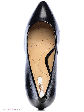 GEOX Décolleté in pelle nera donna D AMITHI A