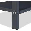 Portalegna in Metallo Verniciato Porta Legna Interno Esterno 100x60x30cm 2Piani