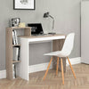 Scrivania Moderna con Ripiani Laterale 110x40 H 91 cm Casa Ufficio Lavoro Quercia