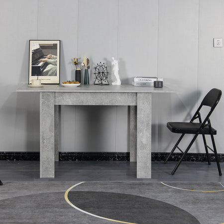 Tavolo in Legno Cucina 60x90 cm H 78 cm Allungabile fino a 60x120 cm Cemento