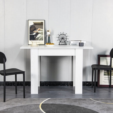 Tavolo in Legno Cucina 60x90 cm H 78 cm Allungabile fino a 60x120 cm Bianco Fras