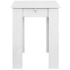 Tavolo in Legno Cucina 60x90 cm H 78 cm Allungabile fino a 60x120 cm Bianco Fras