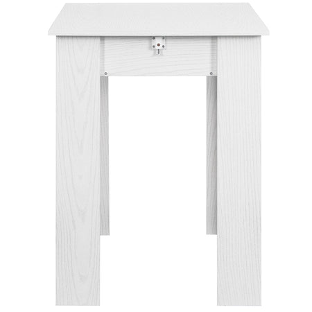 Tavolo in Legno Cucina 60x90 cm H 78 cm Allungabile fino a 60x120 cm Bianco Fras