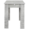 Tavolo in Legno Cucina 60x90 cm H 78 cm Allungabile fino a 60x120 cm Cemento