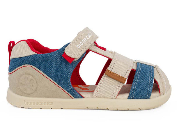 Sandali bambino primi passi tela 20 - 26 barefoot wide Biomecanics