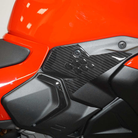 Adesivi 3D Laterali Sottosella Moto compatibili con Ducati Panigale V2 V2S 2025