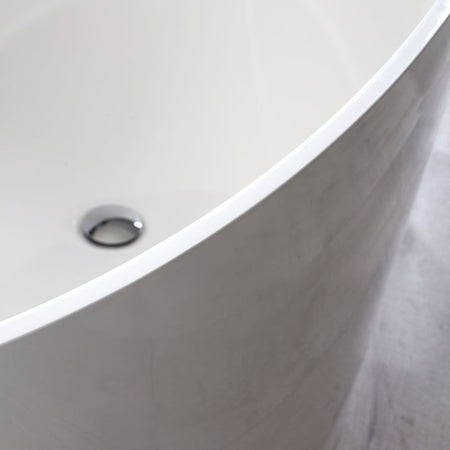 Vasca da bagno design moderno in mineralmarmo bianco DEA