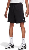 Nike Pantaloncini Uomo Club Knit – Cotone 100%, Traspiranti Black/White
