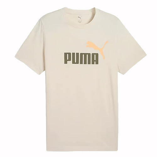 PUMA ESS No.1 Logo Tee Uomo – T-Shirt in Cotone con Stampa Iconica  Look Sportivo Alpine Snow