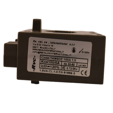Trasformatore amperometrico 100/5A Cl.1 1,5VA barra 30x10mm RE.VAL.CO