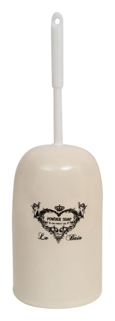 Biscottini Portascopino porcellana bianca decorata "Powder Soap" L12xPR10xH16,2 realizzato