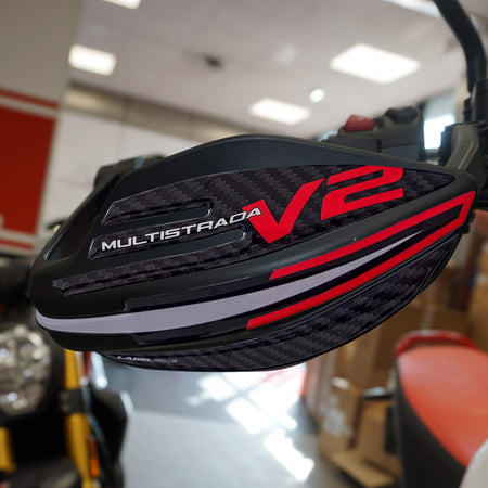 Adesivi 3D Protezioni Paramani compatibili con Ducati Multistrada V2 V2S 2025