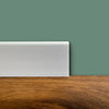 bancale da 100ml di Battiscopa BC in POLIMERI linea BASICBOARD  75x14mm - BIANCO pitturabile