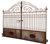 Biscottini CANCELLO IN FERRO L320XPR7XH245 CM battuto forgiato mano. Offerta Speciale