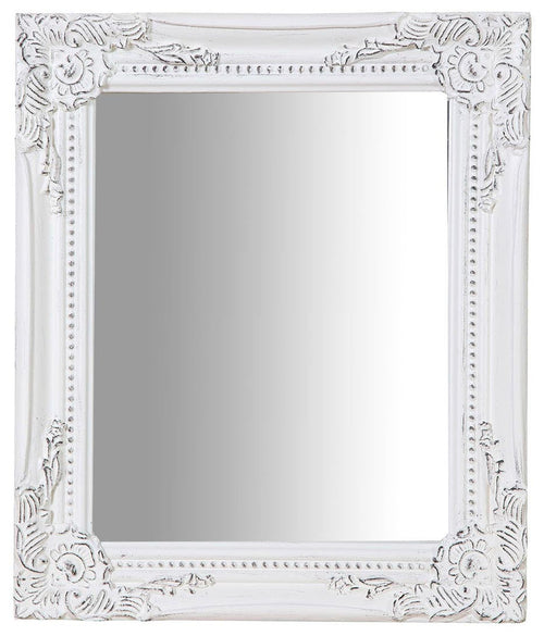 Biscottini Specchiera da appendere verticale/orizzontale L27xPR3xH32 cm finitura bianco anticato.