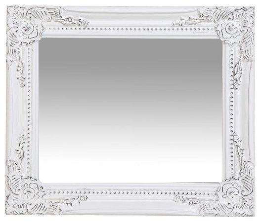 Biscottini Specchiera da appendere verticale/orizzontale L27xPR3xH32 cm finitura bianco anticato.