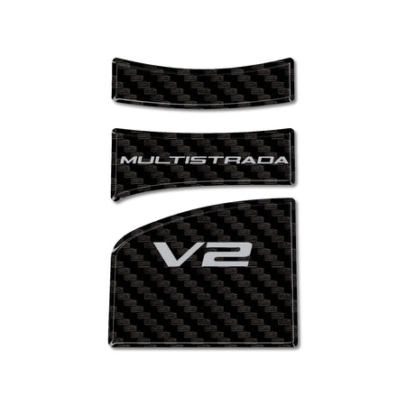 Paraserbatoio Moto Adesivo 3D compatibile con Ducati Multistrada V2 V2S 2025
