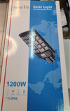 LAMPIONE STRADALE con PANNELLO SOLARE LUCE LED 1200W SENSORE CREPUSCOLARE IP65