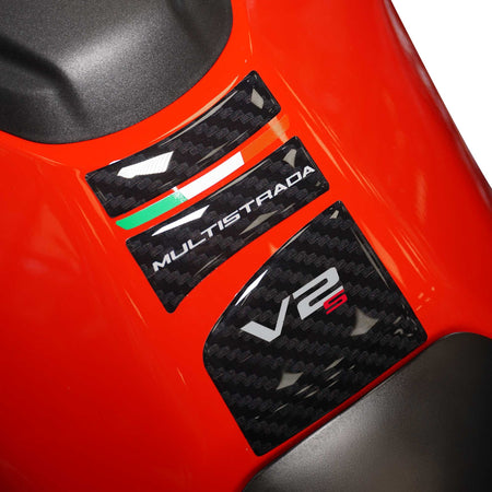 Paraserbatoio Moto Adesivo 3D compatibile con Ducati Multistrada V2 V2S 2025