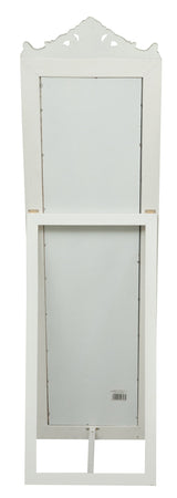 Biscottini Specchiera da terra finitura bianco anticato CON GRECA L40xPR3xH140 struttura