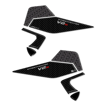 Adesivi 3D Laterali Serbatoio compatibili con Ducati Streetfighter V2 V2S 2025