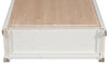 Biscottini Vetrina Credenza Country in legno massello di tiglio finitura bianca anticata L68xPR25xH130 cm. Made in Italy
