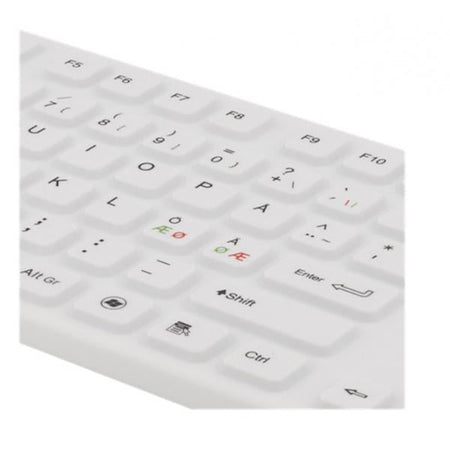 Deltaco TB-505 tastiera Universale USB + PS/2 QWERTY Bianco (DELTACO TB-505 - tastatur)