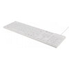 Deltaco TB-505 tastiera Universale USB + PS/2 QWERTY Bianco (DELTACO TB-505 - tastatur)