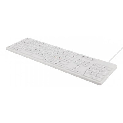 Deltaco TB-505 tastiera Universale USB + PS/2 QWERTY Bianco (DELTACO TB-505 - tastatur)