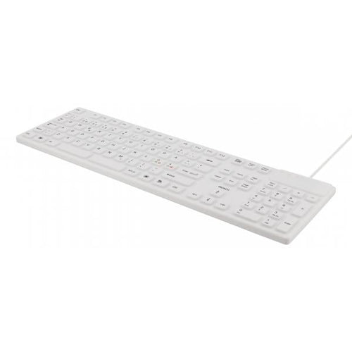 Deltaco TB-505 tastiera Universale USB + PS/2 QWERTY Bianco (DELTACO TB-505 - tastatur)